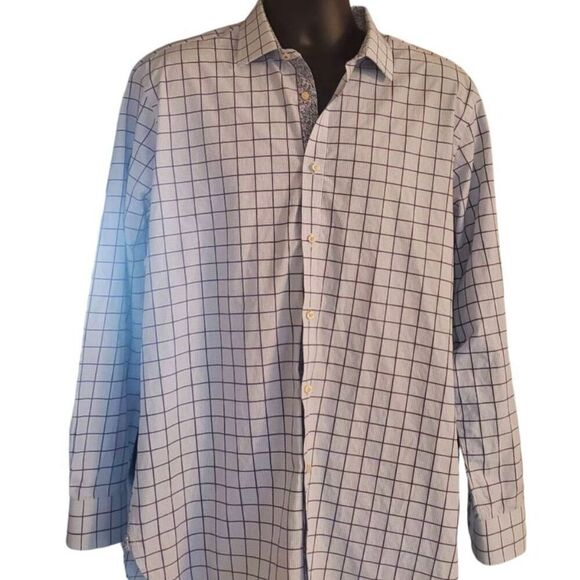 Ted Baker Endurance Long Sleeve Button Down Shirt Size 17 34/35 - Picture 5 of 10